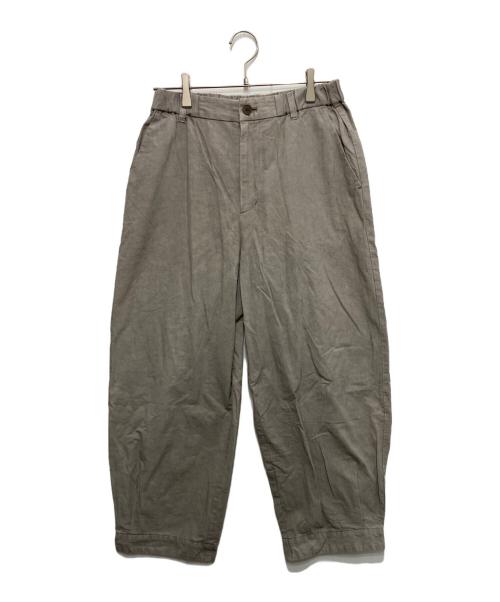 pas de calais（パドカレ）pas de calais (パドカレ) 綿麻ウェザー パンツ グレー サイズ:36の古着・服飾アイテム