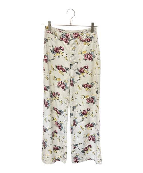 ROLLA'S（ローラス）ROLLA'S (ローラス) 花柄デニムパンツ アイボリー サイズ:W25の古着・服飾アイテム