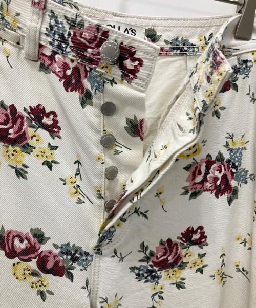 ROLLA'S（ローラス）ROLLA'S (ローラス) 花柄デニムパンツ アイボリー サイズ:W25の古着・服飾アイテム