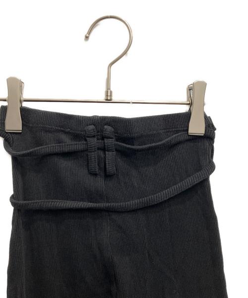 ottolinger（オットリンガー）ottolinger (オットリンガー) リブパンツ ブラック サイズ:Sの古着・服飾アイテム