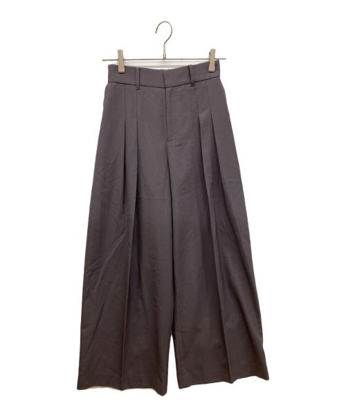 LAUTRE AMONT（ロートレアモン）LAUTRE AMONT (ロートレアモン) RENU2タックワイドパンツ グレー サイズ:38の古着・服飾アイテム