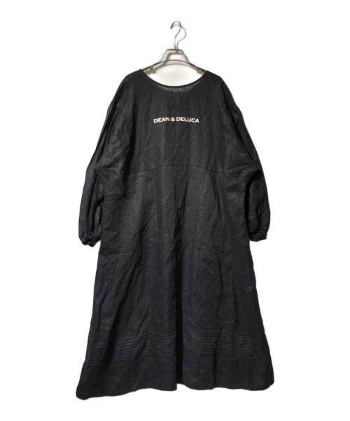 DEAN&DELUCA（ディーンアンドデルーカ）DEAN&DELUCA (ディーンアンドデルーカ) BEAMS (ビームス) かっぽうぎドレス ブラック サイズ:FREEの古着・服飾アイテム