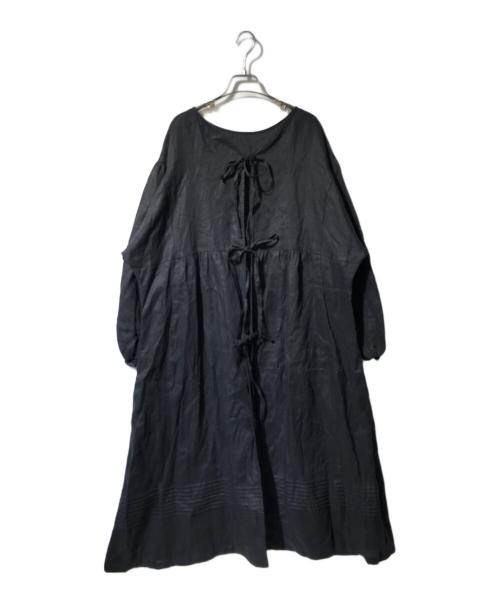 DEAN&DELUCA（ディーンアンドデルーカ）DEAN&DELUCA (ディーンアンドデルーカ) BEAMS (ビームス) かっぽうぎドレス ブラック サイズ:FREEの古着・服飾アイテム