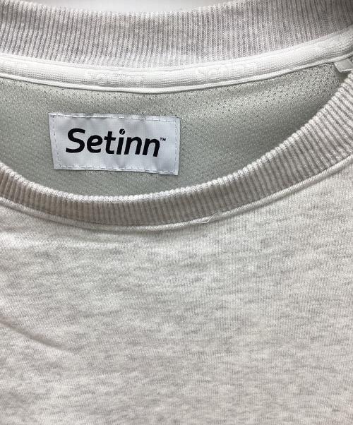 SETINN（セットイン）SETINN (セットイン) Tour Crew Sweat ライトグレー サイズ:Lの古着・服飾アイテム