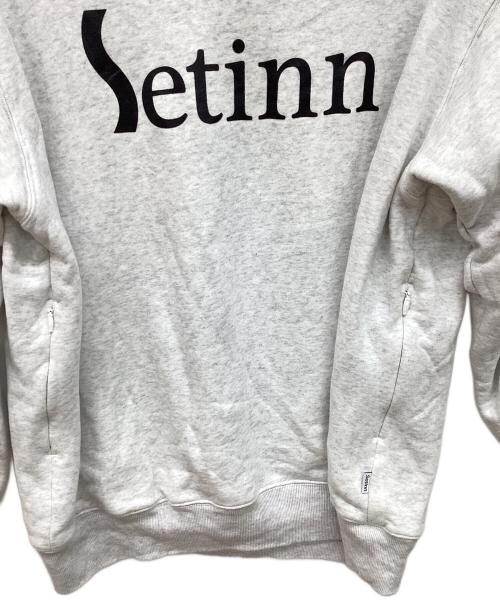 SETINN（セットイン）SETINN (セットイン) Tour Crew Sweat ライトグレー サイズ:Lの古着・服飾アイテム