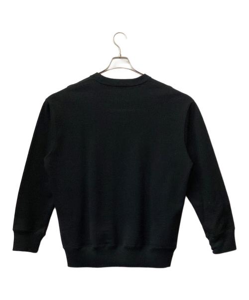 COMME des GARCONS HOMME（コムデギャルソン オム）COMME des GARCONS HOMME (コムデギャルソン オム) 綿裏毛 クルーネックスウェット ブラック サイズ:Mの古着・服飾アイテム