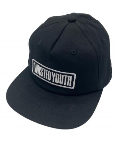 【ようさん専用】Wasted Youth キャップ ブラック 中古・古着通販】Wasted Youth (ウェイステッドユース) キャップ