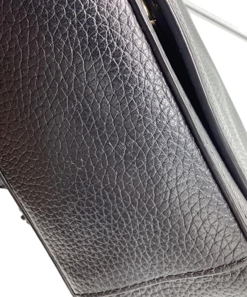 TORY BURCH（トリーバーチ）TORY BURCH (トリーバーチ) タッセル　ミニスクエア　レザーショルダーバッグ ブラック サイズ:下記参照の古着・服飾アイテム