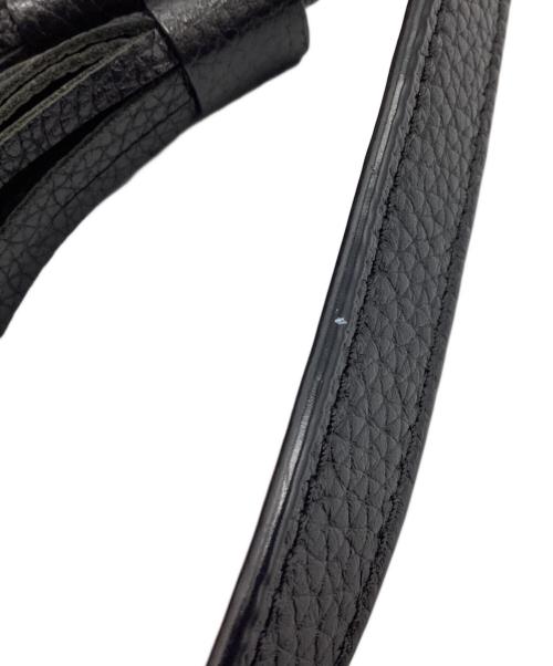 TORY BURCH（トリーバーチ）TORY BURCH (トリーバーチ) タッセル　ミニスクエア　レザーショルダーバッグ ブラック サイズ:下記参照の古着・服飾アイテム