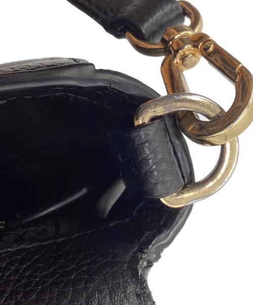 TORY BURCH（トリーバーチ）TORY BURCH (トリーバーチ) タッセル　ミニスクエア　レザーショルダーバッグ ブラック サイズ:下記参照の古着・服飾アイテム