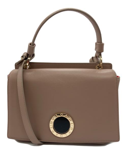 BVLGARI（ブルガリ）BVLGARI (ブルガリ) デュエット2WAYバッグ ピンクベージュの古着・服飾アイテム