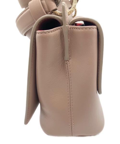 BVLGARI（ブルガリ）BVLGARI (ブルガリ) デュエット2WAYバッグ ピンクベージュの古着・服飾アイテム