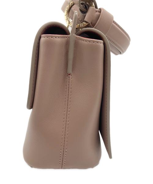 BVLGARI（ブルガリ）BVLGARI (ブルガリ) デュエット2WAYバッグ ピンクベージュの古着・服飾アイテム