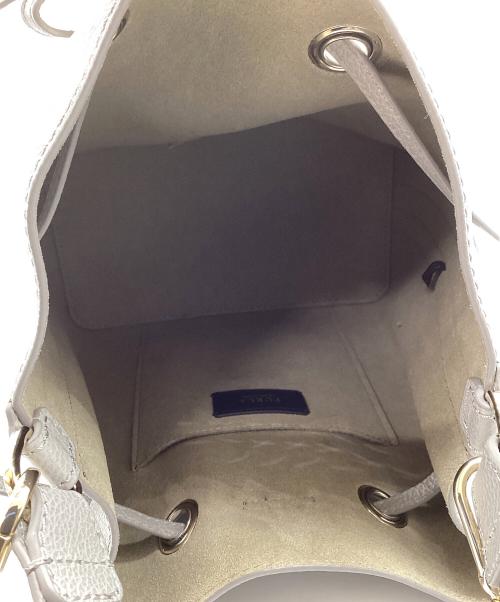 FURLA（フルラ）FURLA (フルラ) 巾着2WAYショルダーバッグ　コンスタンザ グレーの古着・服飾アイテム