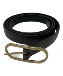 PT TORINO（ピーティートリノ）の古着「メタルバックルナローベルト」｜ブラック