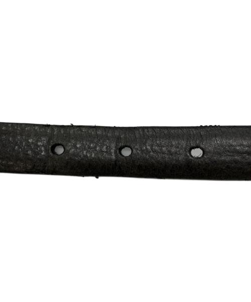 PT TORINO（ピーティートリノ）PT TORINO (ピーティートリノ) メタルバックルナローベルト ブラック サイズ:100/115の古着・服飾アイテム