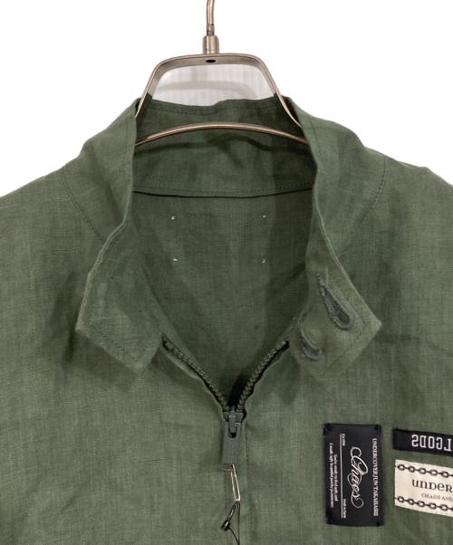 UNDERCOVER（アンダーカバー）UNDERCOVER (アンダーカバー) リネンブルゾン グリーン サイズ:1の古着・服飾アイテム