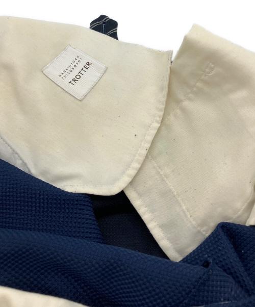 MACKINTOSH PHILOSOPHY（マッキントッシュ フィロソフィー）MACKINTOSH PHILOSOPHY (マッキントッシュ フィロソフィー) TROTTER/トロッタートラウザーズ　スラックス　タックパンツ ネイビー サイズ:40の古着・服飾アイテム