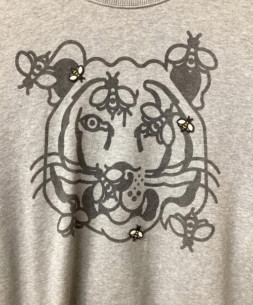 KENZO（ケンゾー）KENZO (ケンゾー) アルファベットパターンクルーネック グレー サイズ:Mの古着・服飾アイテム