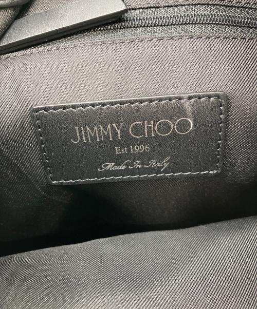 JIMMY CHOO（ジミーチュウ）JIMMY CHOO (ジミーチュウ) FITZROY フィッツロイ リュック バッグパック クロコ型押し ネイビー×ブラックの古着・服飾アイテム