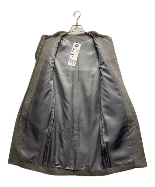 VOLATA（ボラータ）VOLATA (ボラータ) レッキスラビットファーカシミヤノーカラーコート グレー サイズ:FREEの古着・服飾アイテム