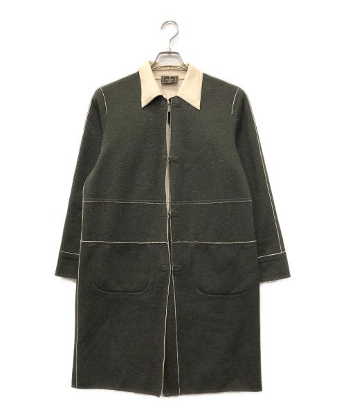 FENDI JEANS（フェンディ ジーンズ）FENDI JEANS (フェンディ ジーンズ) ウールコート オリーブ サイズ:40の古着・服飾アイテム