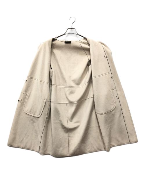 FENDI JEANS（フェンディ ジーンズ）FENDI JEANS (フェンディ ジーンズ) ウールコート オリーブ サイズ:40の古着・服飾アイテム