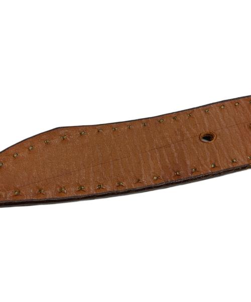 J&M DAVIDSON（ジェイ＆エム デヴィッドソン）J&M DAVIDSON (ジェイ＆エム デヴィッドソン) スタッズレザーベルト ブラウン サイズ:30/75の古着・服飾アイテム