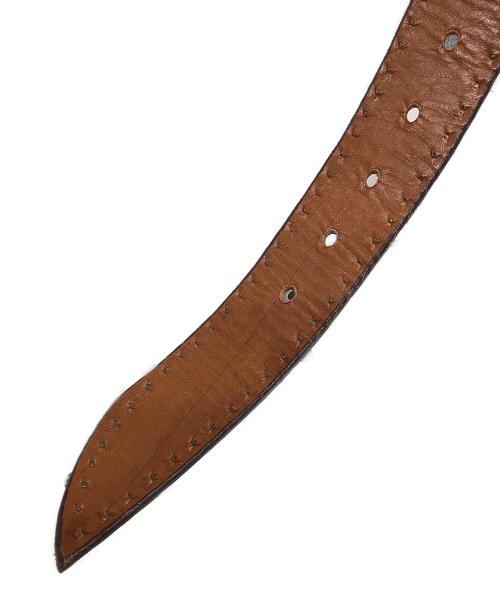 J&M DAVIDSON（ジェイ＆エム デヴィッドソン）J&M DAVIDSON (ジェイ＆エム デヴィッドソン) スタッズレザーベルト ブラウン サイズ:30/75の古着・服飾アイテム