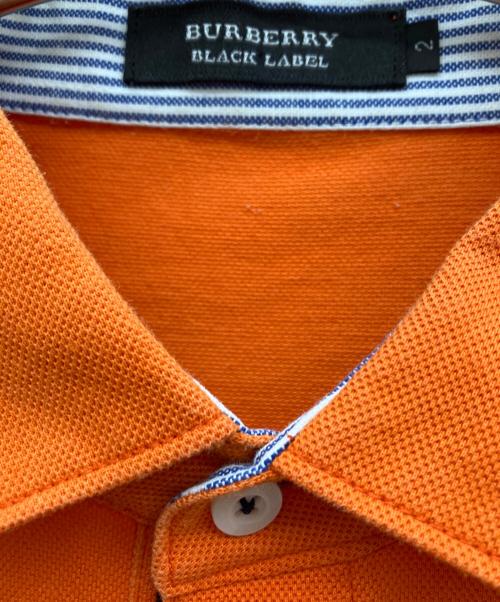 BURBERRY BLACK LABEL（バーバリーブラックレーベル）BURBERRY BLACK LABEL (バーバリーブラックレーベル) ポロシャツ オレンジ サイズ:2の古着・服飾アイテム