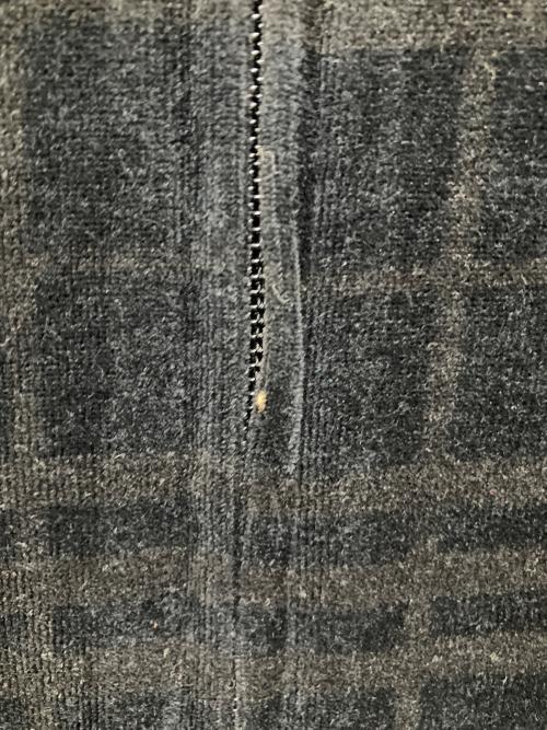 BURBERRY BLACK LABEL（バーバリーブラックレーベル）BURBERRY BLACK LABEL (バーバリーブラックレーベル) ベロアトラックジャケット ブラック サイズ:2の古着・服飾アイテム