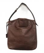 LOEWEロエベ）の古着「ロゴレザーセミショルダーバッグ」｜ブラウン