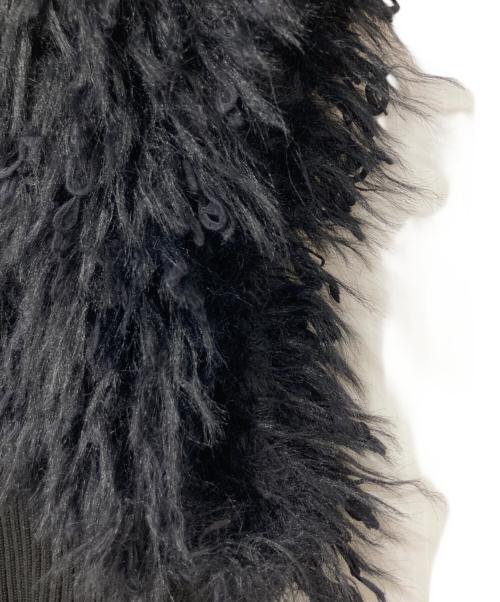 LEINWANDE（ラインヴァンド）LEINWANDE (ラインヴァンド) ドッキングニットベスト ブラック サイズ:Freeの古着・服飾アイテム