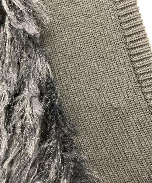 LEINWANDE（ラインヴァンド）LEINWANDE (ラインヴァンド) ドッキングニットベスト ブラック サイズ:Freeの古着・服飾アイテム