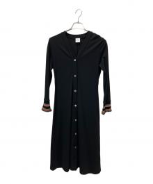 PAUL SMITH（ポールスミス）の古着「シグネチャーリブ ロングワンピース」｜ブラック