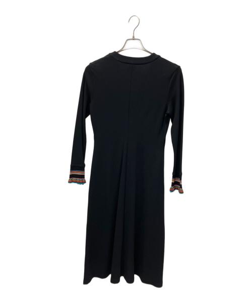 PAUL SMITH（ポールスミス）PAUL SMITH (ポールスミス) シグネチャーリブ ロングワンピース ブラック サイズ:Mの古着・服飾アイテム