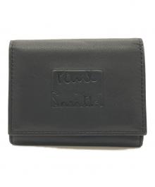 PAUL SMITH（ポールスミス）の古着「ソフティパデッド 3つ折り財布」｜ブラック