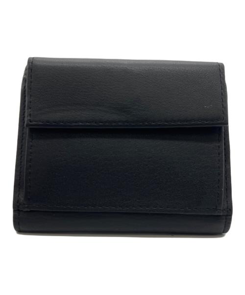 PAUL SMITH（ポールスミス）PAUL SMITH (ポールスミス) ソフティパデッド 3つ折り財布 ブラックの古着・服飾アイテム