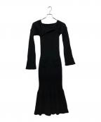 ANDMARYアンドマリー）の古着「ジュナニットマーメイドドレス」｜ブラック