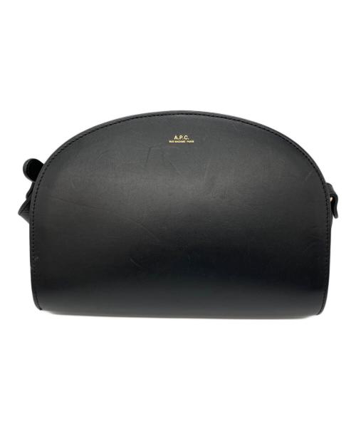 A.P.C.（アーペーセー）A.P.C. (アーペーセー) ハーフムーンショルダーバッグ ブラックの古着・服飾アイテム