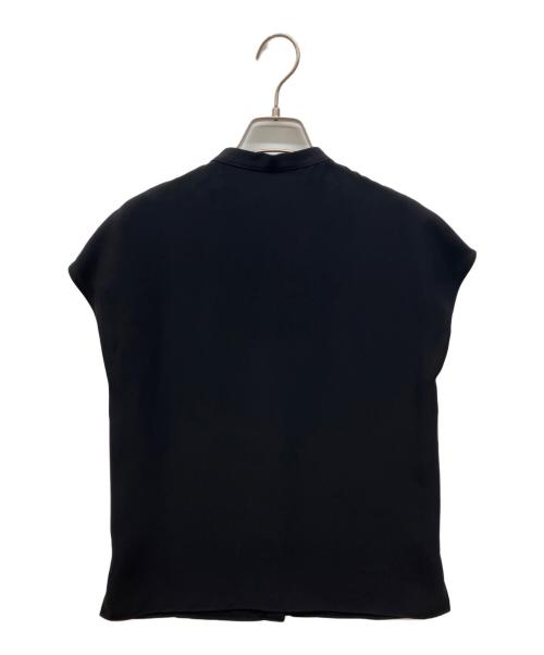 theory luxe（セオリーリュクス）theory luxe (セオリーリュクス) フレンチスリーブブラウス ブラック サイズ:32の古着・服飾アイテム