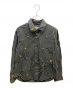 MARGARET HOWELLマーガレットハウエル）の古着「SPOT PRINT COTTON SILK」｜グレー