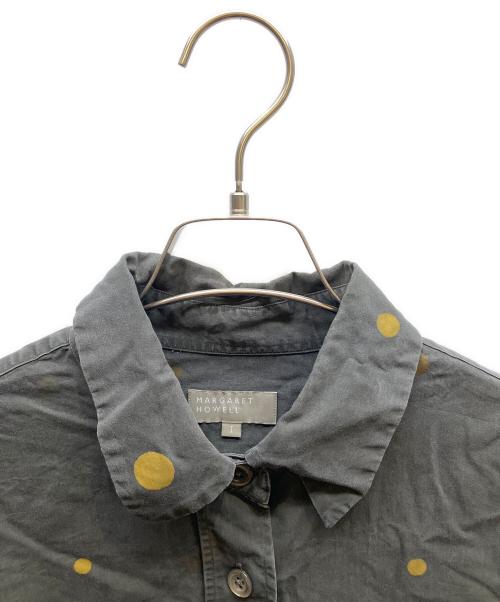 MARGARET HOWELL（マーガレットハウエル）MARGARET HOWELL (マーガレットハウエル) SPOT PRINT COTTON SILK グレー サイズ:１の古着・服飾アイテム