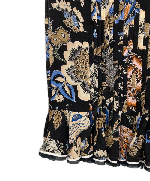 TORY BURCH（トリーバーチ）TORY BURCH (トリーバーチ) プリーツフレアスカート ブラック サイズ:2の古着・服飾アイテム
