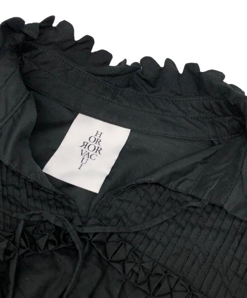 Horror Vacui（ホラー ヴァキュイ）HORROR VACUI (ホラー ヴァキュイ) フリルカラーブラウス ブラック サイズ:Sの古着・服飾アイテム