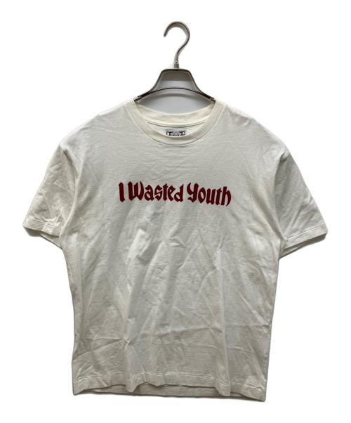 WASTED YOUTH（ウェイステッドユース）Wasted Youth (ウェイステッドユース) ロゴプリントTシャツ ホワイト サイズ:Lの古着・服飾アイテム