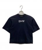 DRAWERドゥロワー）の古着「プリントエンブレムTEE」｜ネイビー