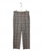 GUCCIグッチ）の古着「チェックパンツ」｜ネイビー