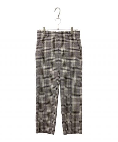 GUCCI グッチ　タータンチェック　パンツ　チェック柄　極美品 中古・古着通販】GUCCI (グッチ) チェックパンツ ネイビー サイズ:SIZE