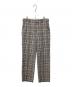 GUCCI（グッチ）の古着「チェックパンツ」｜ネイビー